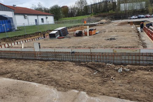 Baufortschritt Fase 1 Neubau Boels Mietcenter Neubrandenburg